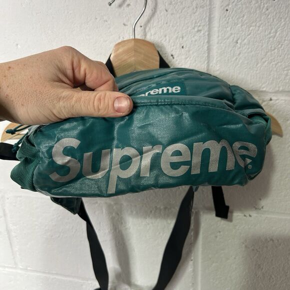 Supreme NY Box Logo Cordura Waist Bag Fanny Pack “Teal” FW17 - Picture 3 of 8